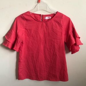 PEACHY PINK TOP!